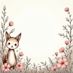 Coloring Pages — Whimsical Woodland-creature Illustration Peeking Through Soft Printable / Etsy #0184 (Leonardo)