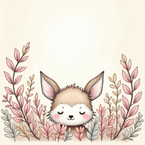 Coloring Pages — Whimsical Woodland-creature Illustration Peeking Through Soft Printable / Etsy #0264 (ChatGPT)