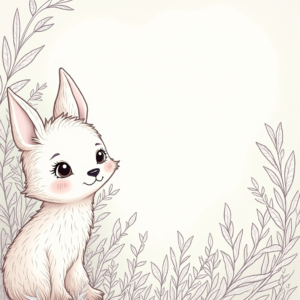 Coloring Pages — Whimsical Woodland-creature Illustration Peeking Through Soft Printable / Etsy #0324 (ChatGPT)
