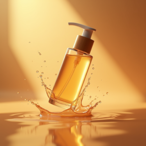 Cosmetics — Minimalist Skincare Bottle With A Bamboo Product Ads #0042 (Leonardo)