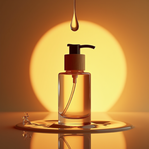 Cosmetics — Minimalist Skincare Bottle With A Bamboo Product Ads #0048 (Krea)