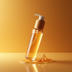 Cosmetics — Minimalist Skincare Bottle With A Bamboo Product Ads #0150 (Leonardo)