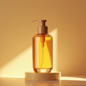 Cosmetics — Minimalist Skincare Bottle With A Bamboo Product Ads #0180 (Krea)