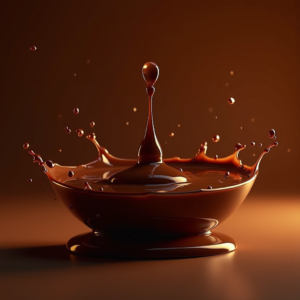 Cosmetics — Rich Dark-chocolate Dessert With A Glossy Product Ads #0045 (Midjourney)