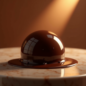 Cosmetics — Rich Dark-chocolate Dessert With A Glossy Product Ads #0087 (Firefly)