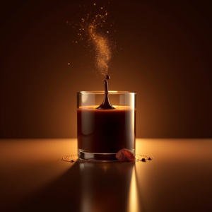 Cosmetics — Rich Dark-chocolate Dessert With A Glossy Product Ads #0165 (Midjourney)