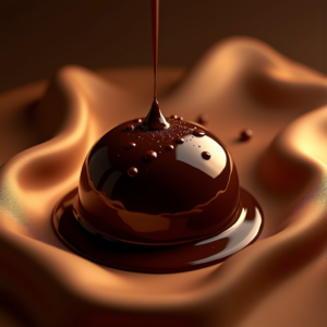 Cosmetics — Rich Dark-chocolate Dessert With A Glossy Product Ads #0171 (Firefly)
