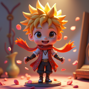 Cute Characters — Spiky-haired Anime Hero In A Battle-worn Character #0304 (Leonardo)