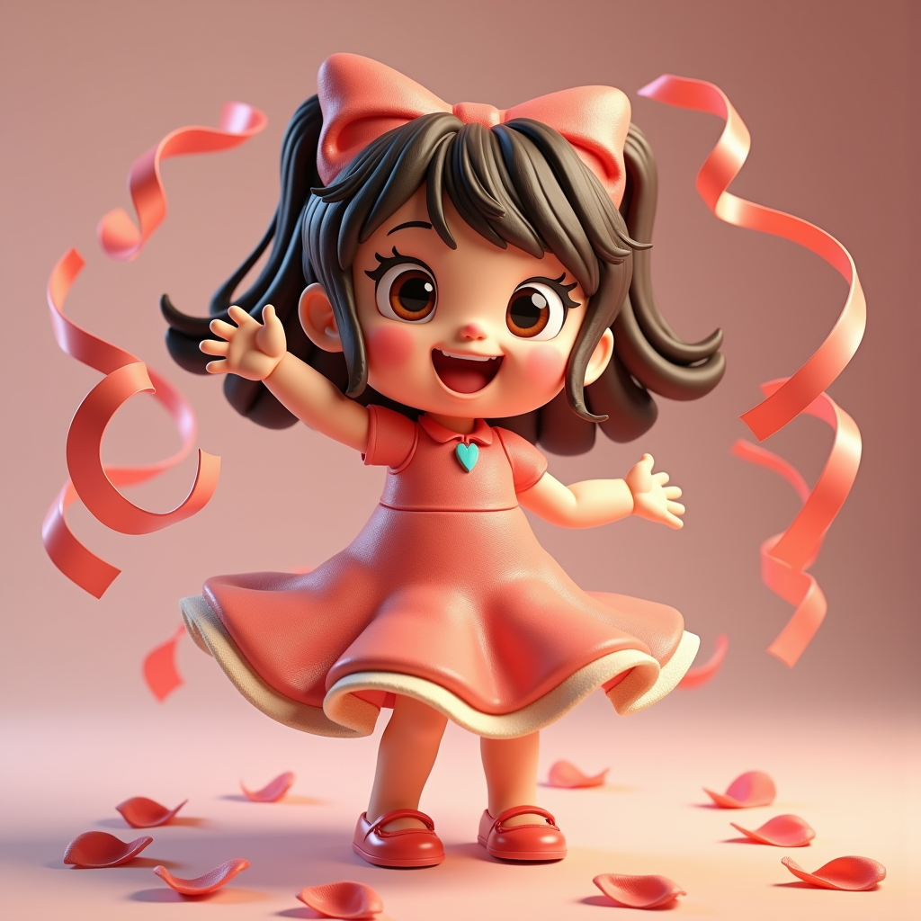 Cute Characters — Stylized 3D-render Mascot With Glossy Vinyl-toy Character #0070 (Krea)