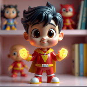 Cute Characters — Stylized 3D-render Mascot With Glossy Vinyl-toy Character #0082 (Krea)