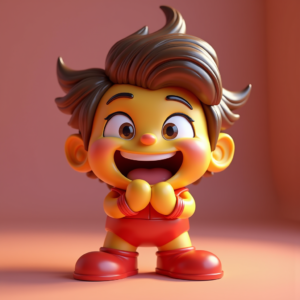 Cute Characters — Stylized 3D-render Mascot With Glossy Vinyl-toy Character #0228 (ChatGPT)