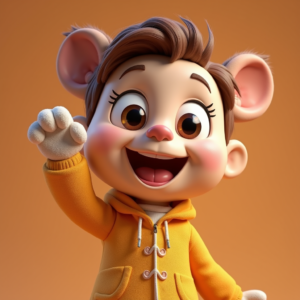 Cute Characters — Stylized 3D-render Mascot With Glossy Vinyl-toy Character #0252 (ChatGPT)