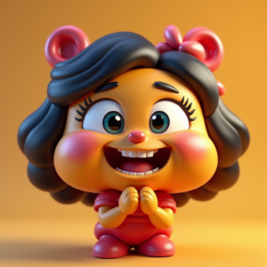 Cute Characters — Stylized 3D-render Mascot With Glossy Vinyl-toy Character #0264 (ChatGPT)