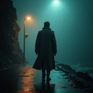 Cyberpunk — Detective In A Rain-damp Trench Coat Cinematic #0330 (Firefly)