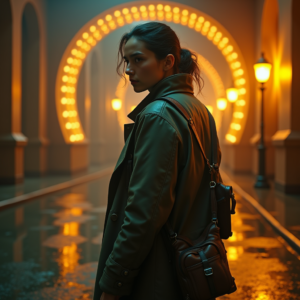 Cyberpunk — Lone Traveler In A Weathered Long Cinematic #0073 (Stable Diffusion)