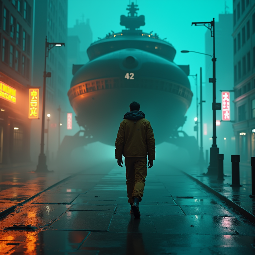 Cyberpunk — Pilot In A Weathered Flight Jacket Cinematic #0018 (Firefly)