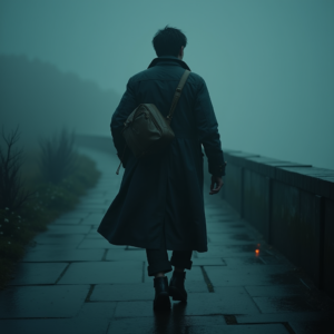 Dark Cinematic — Lone Traveler In A Weathered Long Cinematic #0121 (Gemini)