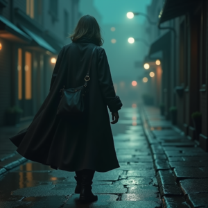 Dark Cinematic — Lone Traveler In A Weathered Long Cinematic #0175 (Seedream)