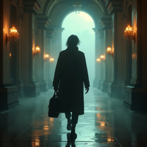Dark Cinematic — Lone Traveler In A Weathered Long Cinematic #0287 (FLUX)