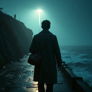 Dark Cinematic — Lone Traveler In A Weathered Long Cinematic #0335 (FLUX)