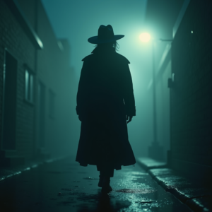 Dark Cinematic — Mysterious Figure Beneath A Wide-brimmed Hat Cinematic #0195 (Firefly)