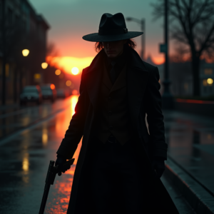 Dark Cinematic — Mysterious Figure Beneath A Wide-brimmed Hat Cinematic #0247 (Seedream)