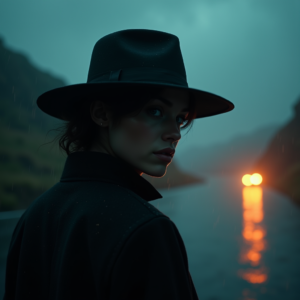 Dark Cinematic — Mysterious Figure Beneath A Wide-brimmed Hat Cinematic #0313 (Gemini)