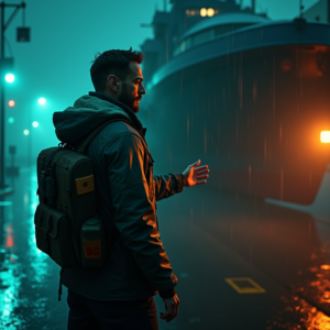 Dark Cinematic — Pilot In A Weathered Flight Jacket Cinematic #0030 (Leonardo)