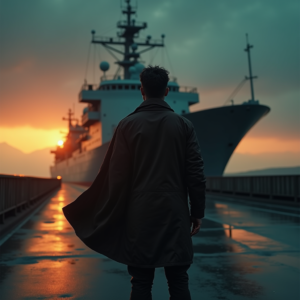 Dark Cinematic — Pilot In A Weathered Flight Jacket Cinematic #0072 (Krea)