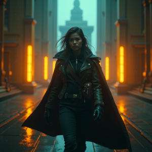 Dark Cinematic — Pilot In A Weathered Flight Jacket Cinematic #0108 (Krea)