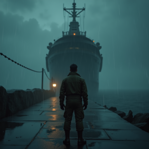 Dark Cinematic — Pilot In A Weathered Flight Jacket Cinematic #0132 (Krea)