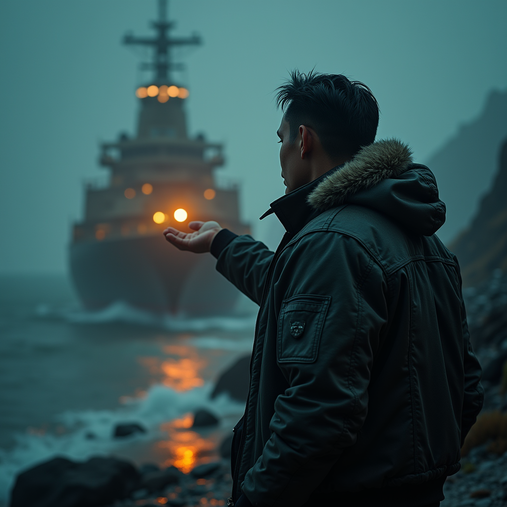 Dark Cinematic — Pilot In A Weathered Flight Jacket Cinematic #0138 (Leonardo)