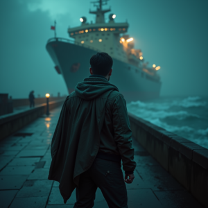 Dark Cinematic — Pilot In A Weathered Flight Jacket Cinematic #0144 (Krea)