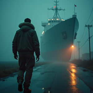 Dark Cinematic — Pilot In A Weathered Flight Jacket Cinematic #0162 (Leonardo)
