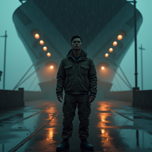 Dark Cinematic — Pilot In A Weathered Flight Jacket Cinematic #0168 (Krea)