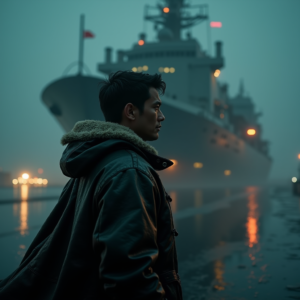 Dark Cinematic — Pilot In A Weathered Flight Jacket Cinematic #0180 (Krea)