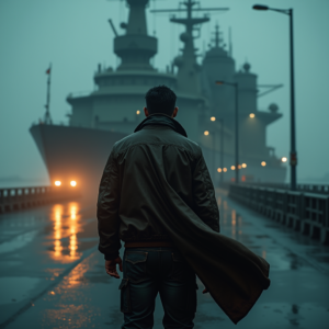 Dark Cinematic — Pilot In A Weathered Flight Jacket Cinematic #0216 (Krea)