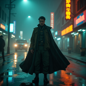 Dark Cinematic — Pilot In A Weathered Flight Jacket Cinematic #0238 (Stable Diffusion)