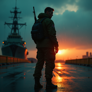 Dark Cinematic — Pilot In A Weathered Flight Jacket Cinematic #0250 (Stable Diffusion)