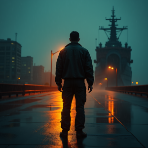 Dark Cinematic — Pilot In A Weathered Flight Jacket Cinematic #0262 (Stable Diffusion)