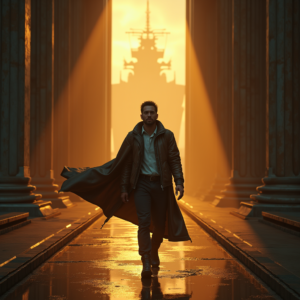 Dark Cinematic — Pilot In A Weathered Flight Jacket Cinematic #0310 (Stable Diffusion)