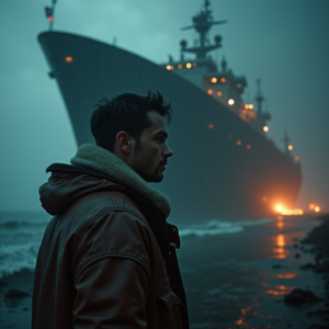 Dark Cinematic — Pilot In A Weathered Flight Jacket Cinematic #0316 (Recraft)
