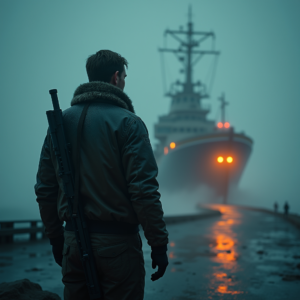 Dark Cinematic — Pilot In A Weathered Flight Jacket Cinematic #0322 (Stable Diffusion)
