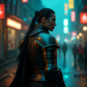 Dark Cinematic — Warrior In Intricately Detailed Armor Catching Cinematic #0002 (ChatGPT)