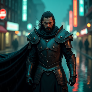 Dark Cinematic — Warrior In Intricately Detailed Armor Catching Cinematic #0032 (Dreamina)