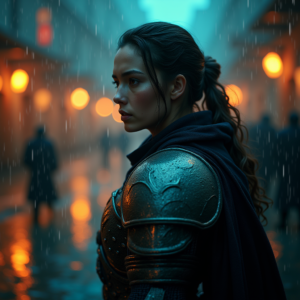 Dark Cinematic — Warrior In Intricately Detailed Armor Catching Cinematic #0146 (ChatGPT)