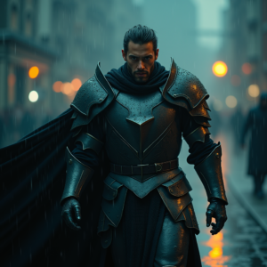 Dark Cinematic — Warrior In Intricately Detailed Armor Catching Cinematic #0212 (Dreamina)