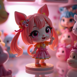 Fantasy Characters — Magical Girl Character With Flowing Ribbon-trimmed Character #0287 (Recraft)