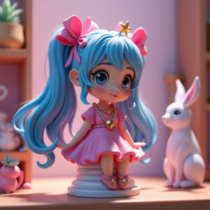 Fantasy Characters — Magical Girl Character With Flowing Ribbon-trimmed Character #0293 (Stable Diffusion)