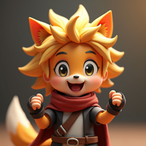 Fantasy Characters — Spiky-haired Anime Hero In A Battle-worn Character #0050 (Seedream)